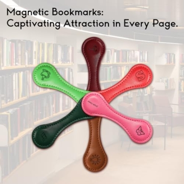 Personalized Magnetic Leather Bookmark for Book Lovers