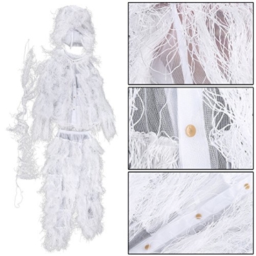 VGEBY Hunting Suit - White Leafy Woodland for Winter Adventures