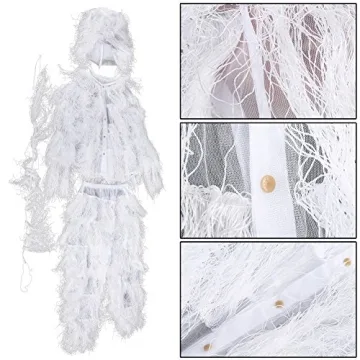 VGEBY Hunting Suit - White Leafy Woodland for Winter Adventures