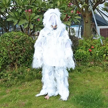 VGEBY Hunting Suit - White Leafy Woodland for Winter Adventures
