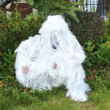 VGEBY Hunting Suit - White Leafy Woodland for Winter Adventures