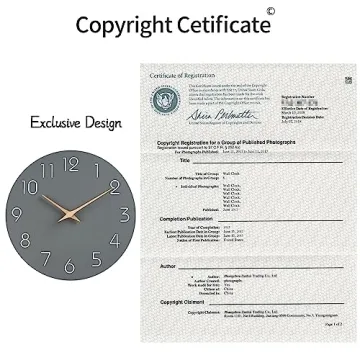 Mosewa 14 Inch Silent Wall Clock Modern Design