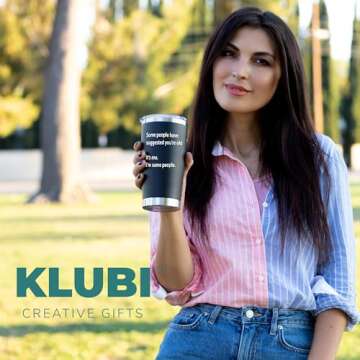 KLUBI Christmas Gifts for Husband Some People Have Suggested You're Old 20oz Tumbler Mens Birthday Gift Ideas Husband Gifts for Father's Day Gifts for Birthday Dad Birthday Gift for Husband or Wife