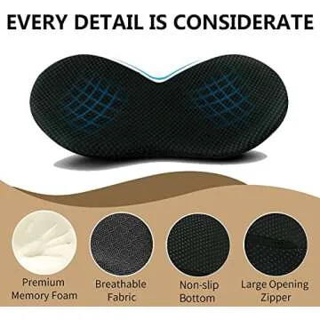 Livtribe Car Seat Cushion - Memory Foam Car Seat Pad - Sciatica & Lower Back Pain Relief - Car Seat Cushions for Driving - Road Trip Essentials for Drivers(Black)