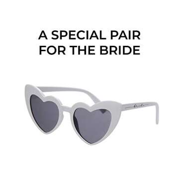 Bachelorette Retro Heart Sunglasses - Stylish Party Favors