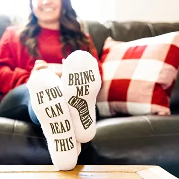 Funny Chocolate-Themed Novelty Socks for Women - Cozy & Cute