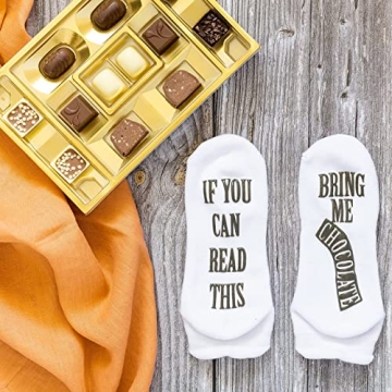 Funny Chocolate-Themed Novelty Socks for Women - Cozy & Cute