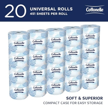 Cottonelle Professional Toilet Paper 20 Rolls, 451 Sheets Each