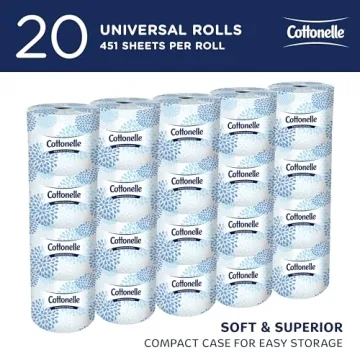 Cottonelle Professional Toilet Paper 20 Rolls, 451 Sheets Each