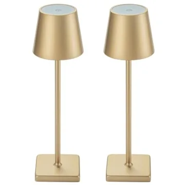 Kelary 2 Pack Cordless Table Lamp - 5200mAh LED Dimmer