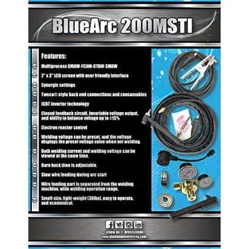 Blue Demon BlueArc 200MSTI Multi-Process Welder 200A
