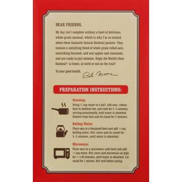 Bob's Red Mill Apple Cinnamon Oatmeal - Gluten Free & Quick