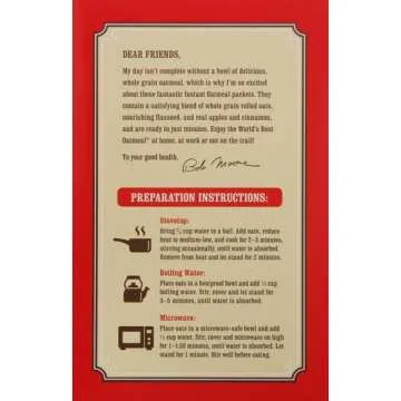 Bob's Red Mill Apple Cinnamon Oatmeal - Gluten Free & Quick