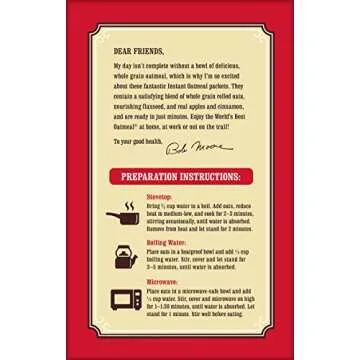 Bob's Red Mill Apple Cinnamon Oatmeal - Gluten Free & Quick