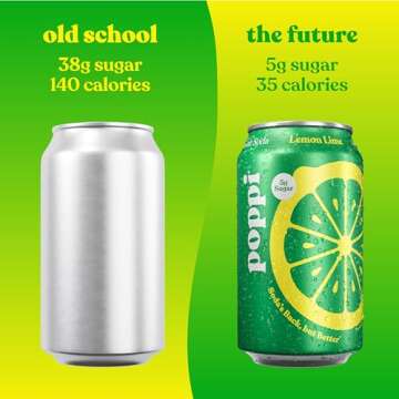 Poppi Sparkling Prebiotic Soda - Lemon Lime 12-pack