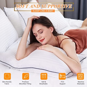 Luxurious SEMZSOM Cooling King Size Pillows - Set of 2