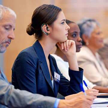 FIMITECH Bluetooth Headset, Wireless Earpiece V5.0 Bluetooth Earpiece Ultralight Hands Free for Business/Office/Driving/Sporting