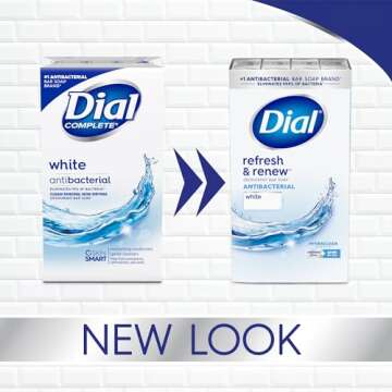Dial Antibacterial Bar Soap - Refresh & Renew 8 Bars