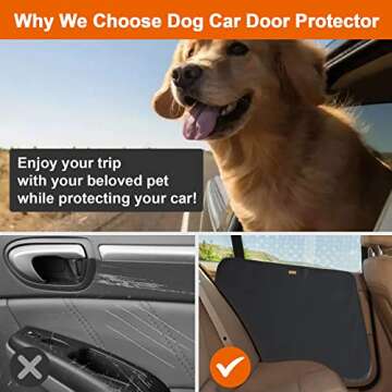 DogLemi 2 Pack Dog Car Door Protector, Car Door Covers for Dogs, Anti-Scratching Waterproof Vehicle ...