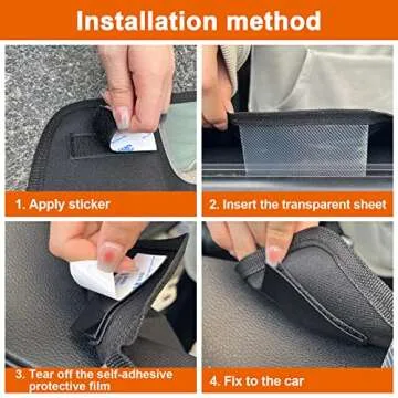 DogLemi 2 Pack Dog Car Door Protector, Car Door Covers for Dogs, Anti-Scratching Waterproof Vehicle Door Cover Guard 600D Oxford Durable Vehicle Car Door Protector for Pet Travel Universal - Black