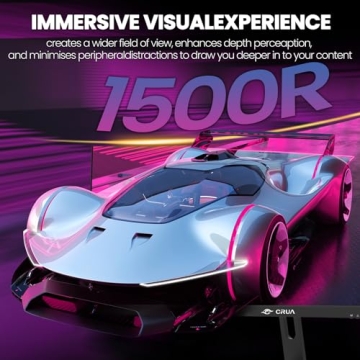 CRUA 30" Curved Gaming Monitor, 144Hz/200Hz Specs
