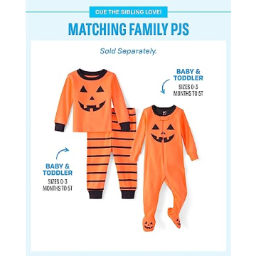 The Children's Place Toddler Halloween Pumpkin Pajamas