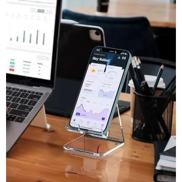 Crpich Acrylic Phone Stand, Stylish and Functional Desk Accessory