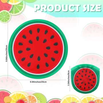 CroBlissful 24 Pcs Foldable Flying Disc Fans - Colorful, Portable Handheld Fans for All Ages