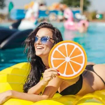 CroBlissful Foldable Fruit Fans - Perfect for Parties and Outdoor Fun