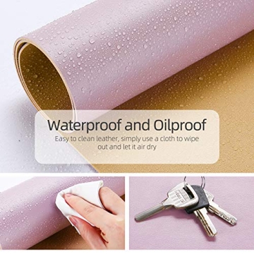 Stylish YSAGi Desk Mat - Dual-Sided Leather Protection