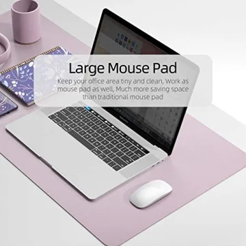 Stylish YSAGi Desk Mat - Dual-Sided Leather Protection