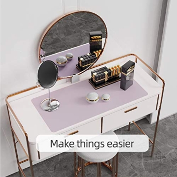 Stylish YSAGi Desk Mat - Dual-Sided Leather Protection