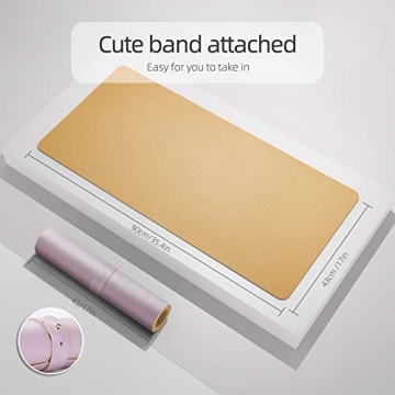 Stylish YSAGi Desk Mat - Dual-Sided Leather Protection