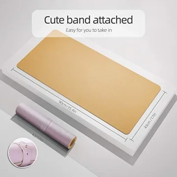 Stylish YSAGi Desk Mat - Dual-Sided Leather Protection