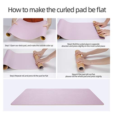 Stylish YSAGi Desk Mat - Dual-Sided Leather Protection