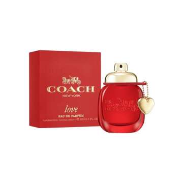 Coach Love Eau de Parfum - Long Lasting Fragrance with notes of Strawberry, Red Velvet Rose & Cedarwood - Floral & Fruity - 1.0 fl. oz.
