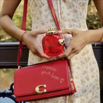 Coach Love Eau de Parfum - Long Lasting Fragrance with notes of Strawberry, Red Velvet Rose & Cedarwood - Floral & Fruity - 1.0 fl. oz.