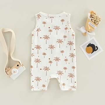 CIYCUIT Baby Boy Sleeveless Romper for Newborns
