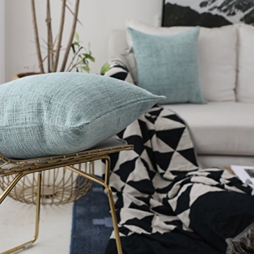 Home Brilliant Chenille Throw Pillow Covers 18x18 Pack of 2