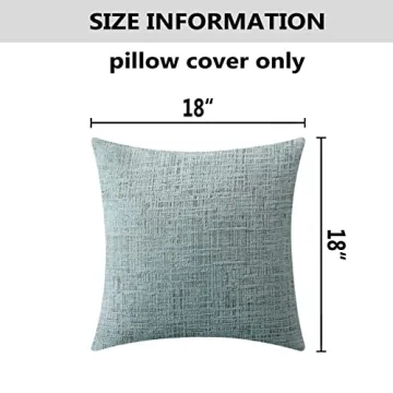 Home Brilliant Chenille Throw Pillow Covers 18x18 Pack of 2