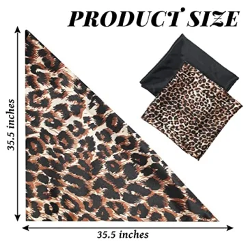 Elegant SATINIOR 35 Inch Silk Head Scarf Set - 2 Pcs