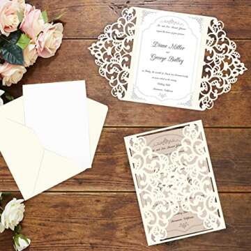 24 Sheets Cream Cardstock 8.5 x 11 Off White Paper, Goefun Ivory Card Stock Printer Paper for Cards Making, Office Printing, Certificate