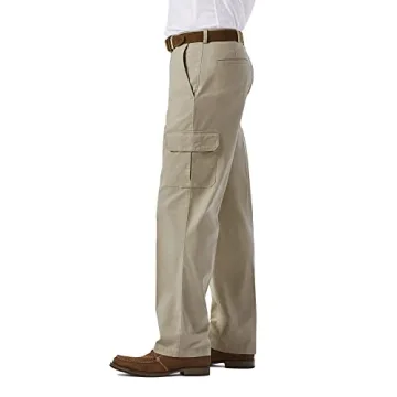 Haggar Stretch Comfort Cargo Expandable Waist Pants