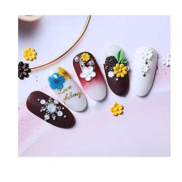 10 Silicone Nail Art Molds for Resin and DIY Crafts