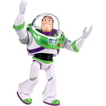 Mattel Toy Story 4 Buzz Lightyear Figure in Space Suit with Helmet, Movie-inspired Scale, Highly Posable for Action Storytelling Play