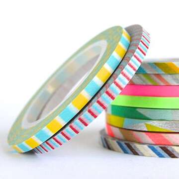 MT Slim K Matte White Washi Tape Set - 3 Rolls