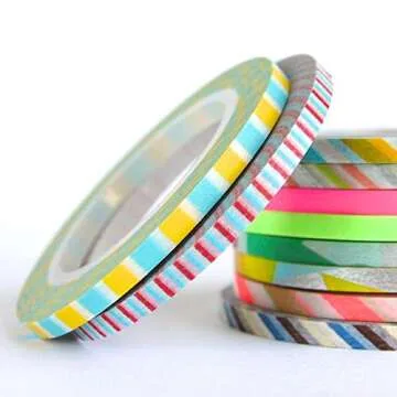 MT Slim K Matte White Washi Tape Set - 3 Rolls