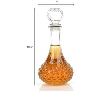 KLOUD City Clear 1000ml Whiskey Wine Liquor Decanter