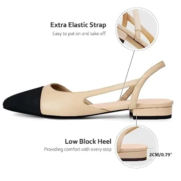 Elegant MICIFA Slingback Flat Pumps for Stylish Comfort