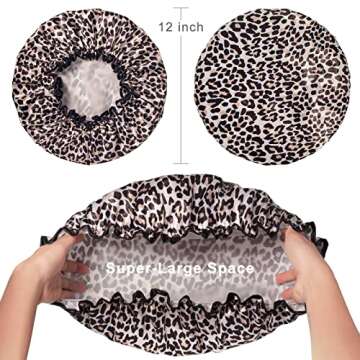 Aquior Shower Cap - Stylish Waterproof Hair Cap for All